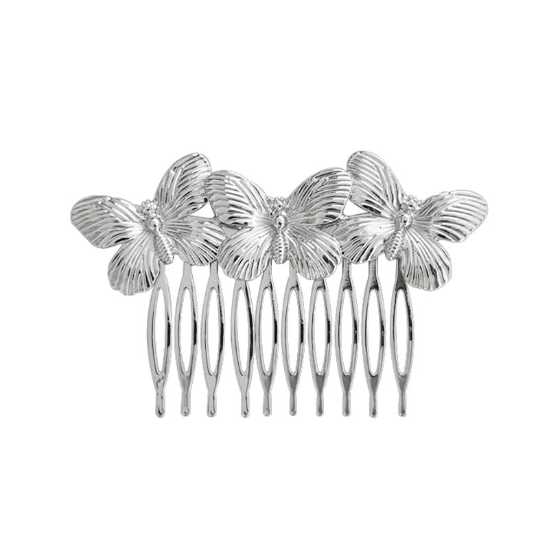 Wholesale vintage diamond hu'die hair comb pearl hairpin